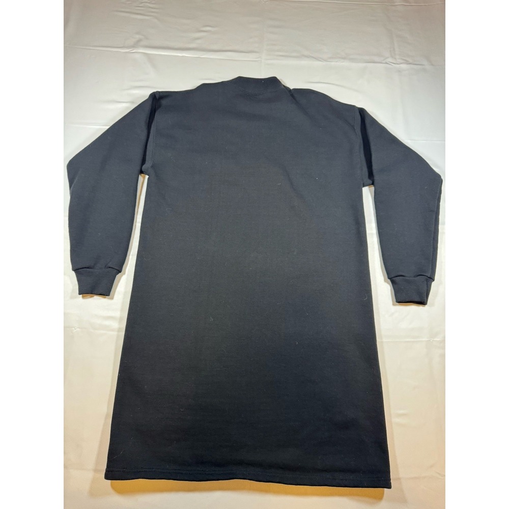 Vintage Lee Sturdy Sweats Dress Black Long Sleeve Crewneck Pullover One Size USA - Picture 2 of 6